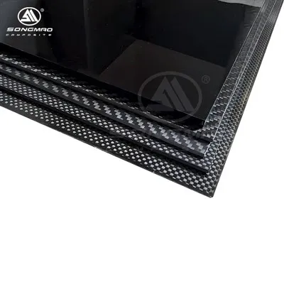 Placa de fibra de carboni de 3K brillant de 3K